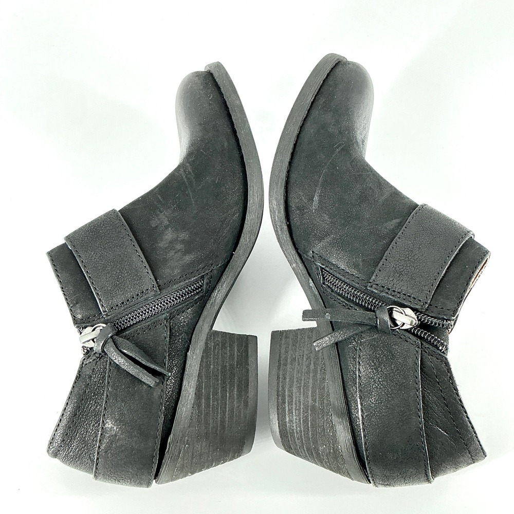 Aqua Sofft Size 6 Black Leather Ankle Boots Moto NEW Alvie Water Resistant $150 - Picture 7 of 14